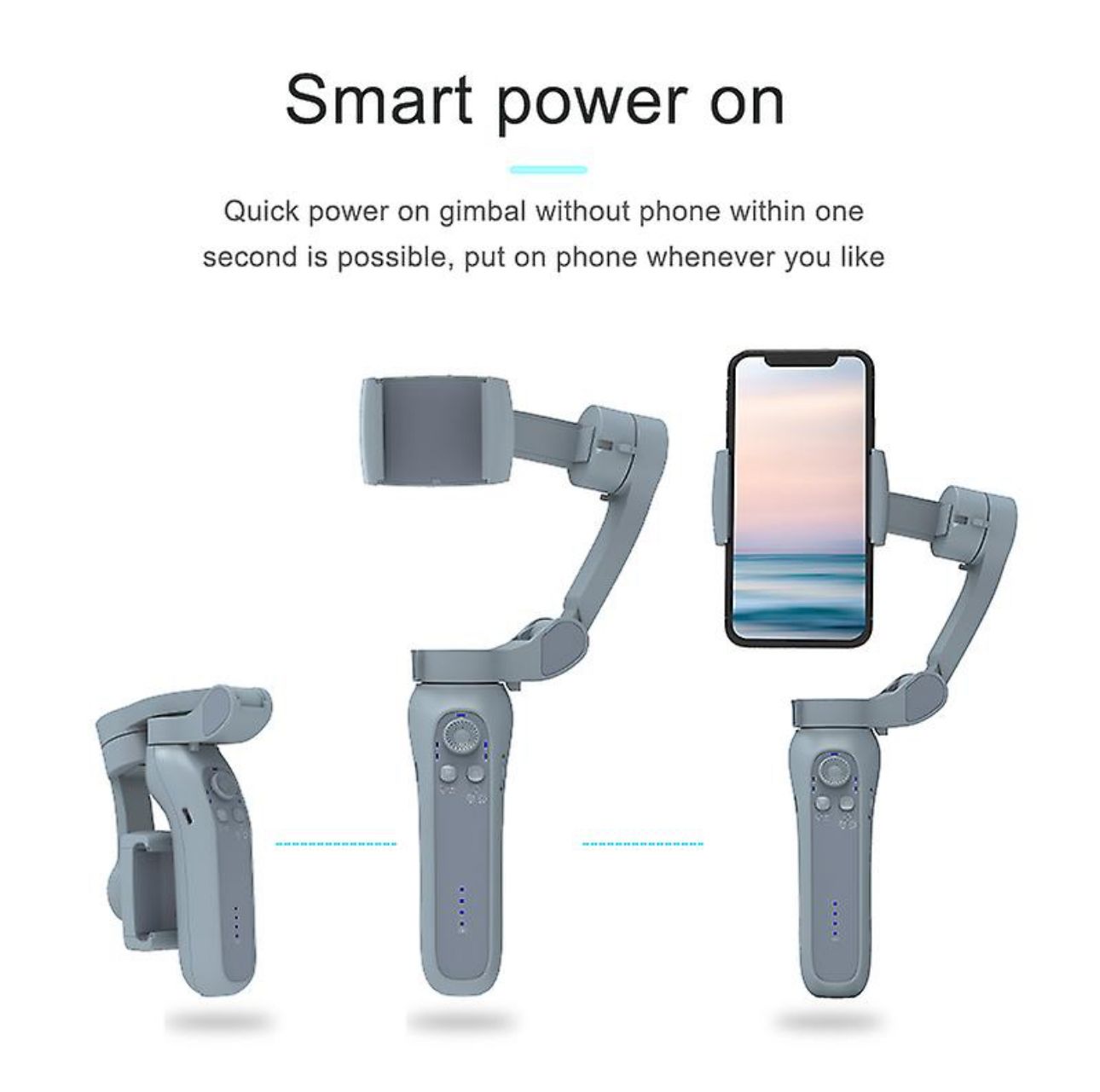 L7B Pro 3-Axis Handheld Gimbal Stabilizer with Face Tracking Smartphone Gimbal Wireless Bluetooth Video Record Vlog
