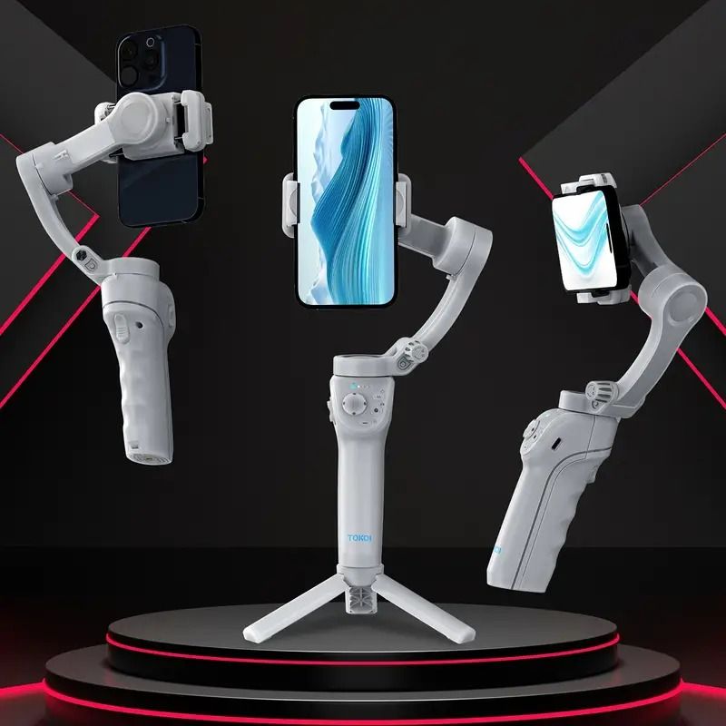 L7B Pro 3-Axis Handheld Gimbal Stabilizer with Face Tracking Smartphone Gimbal Wireless Bluetooth Video Record Vlog