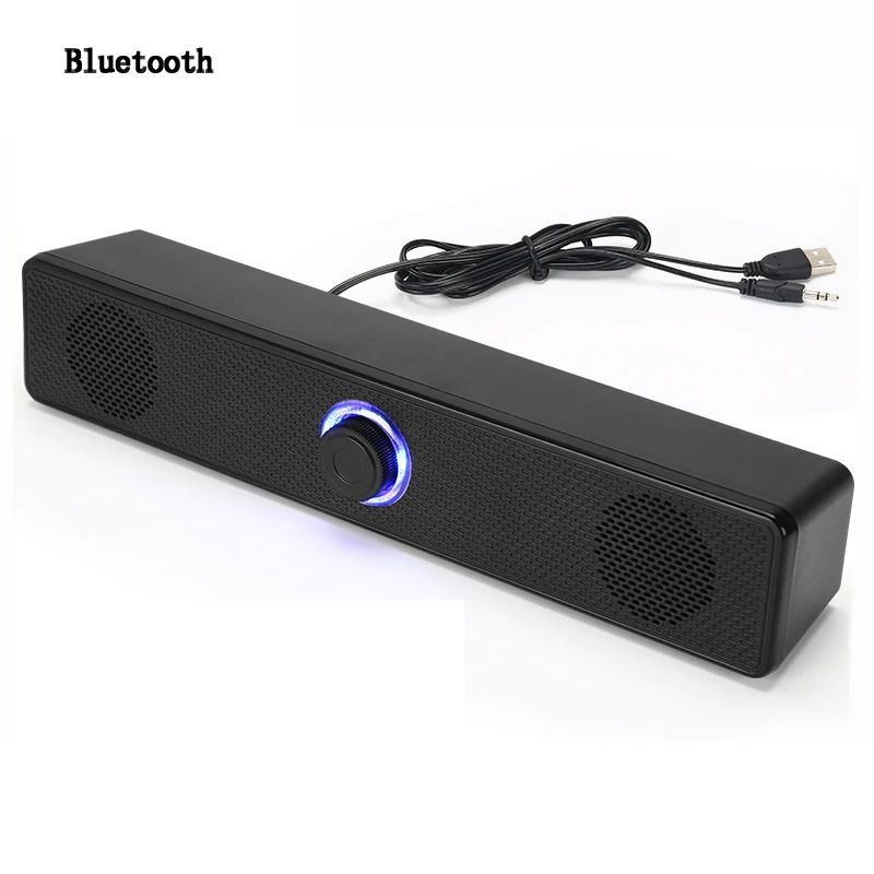 Surround Sound Bar Wired Computer Speakers Stereo Subwoofer Soundbar for Desktop Laptop PC TV Mini Speaker Home Theater System