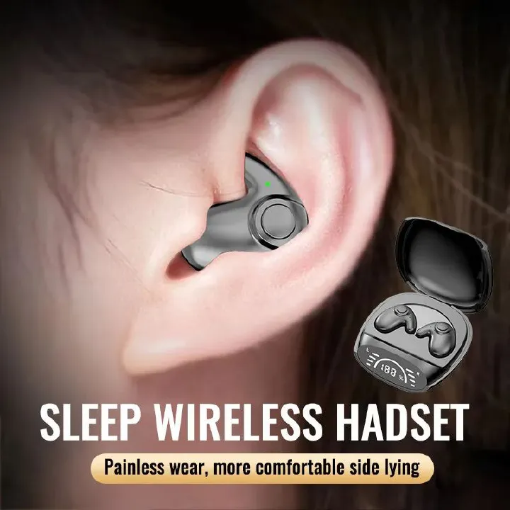 Mini Invisible Sleep Earbuds Tiny Hidden Bluetooth 5.3 Headphones Noise Cancelling TWS Wireless Headsets Sports Stereo Earphone