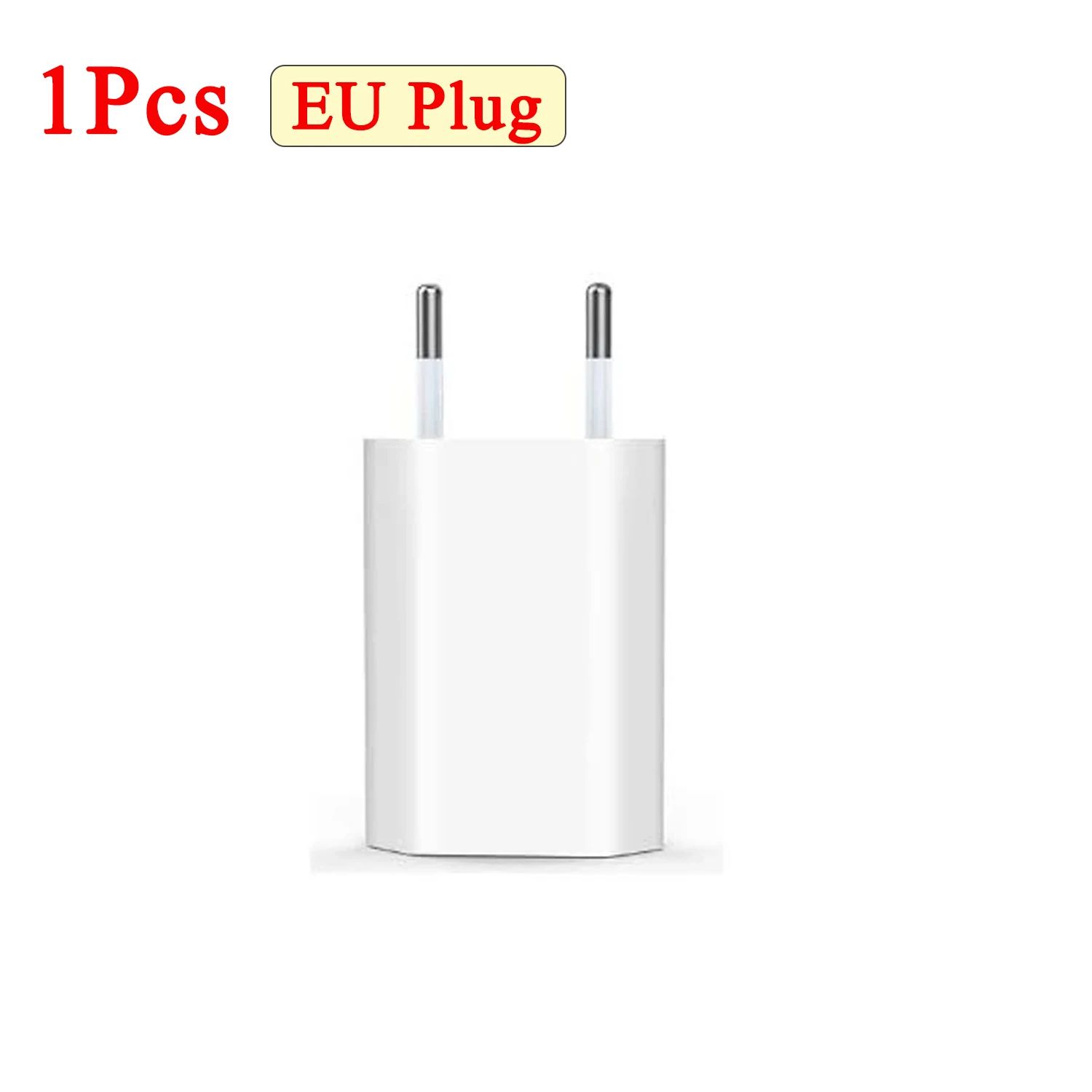 USB Wall Charger EU Plug Phone Charger Head 5V/1A Single Port USB Charging Block Travel Power Adapter for Xiaomi Samsung Huawei