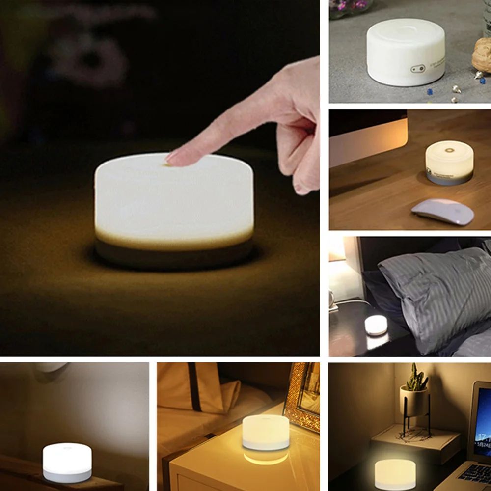 Night Light Led Wireless USB Charging Portable Long Endurance Lamp Baby Nursery Breastfeeding Rechargeable Kids Mini Bedside