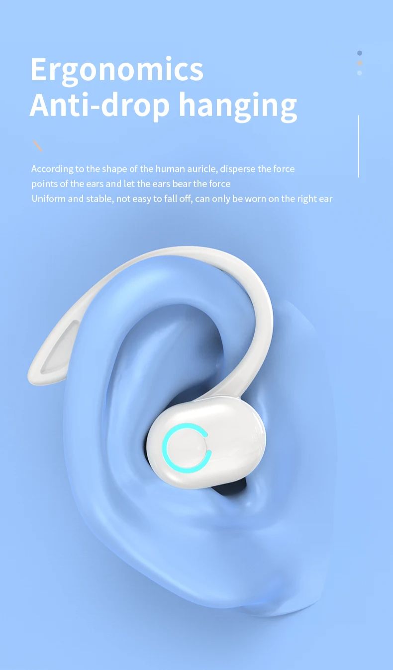 Bluetooth 5.2 Earphones Sport Headphones Wireless Earbuds Ultra-long Standby Handsfree Headset with Mic for Xiaomi Huawei iPhone