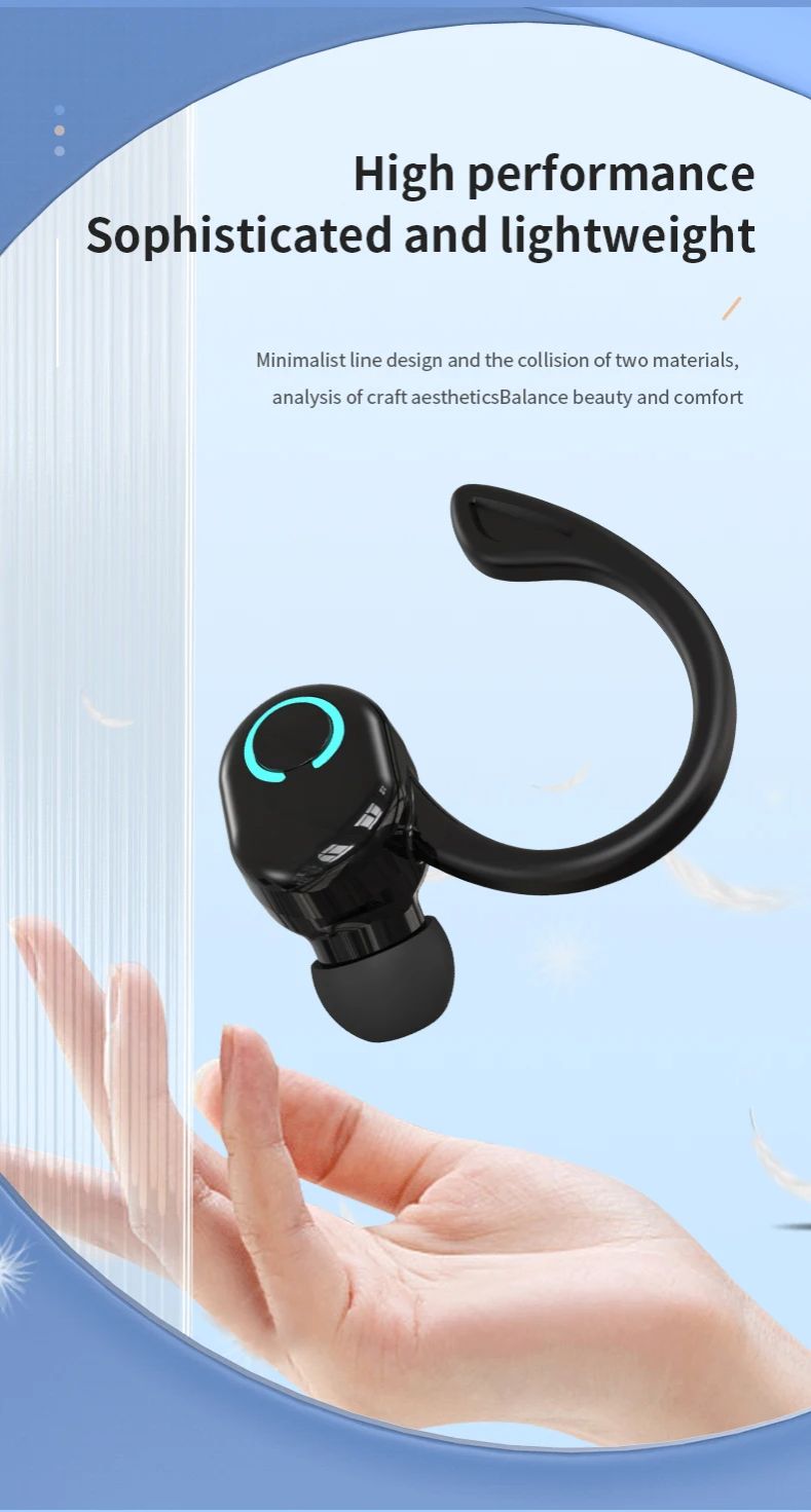 Bluetooth 5.2 Earphones Sport Headphones Wireless Earbuds Ultra-long Standby Handsfree Headset with Mic for Xiaomi Huawei iPhone
