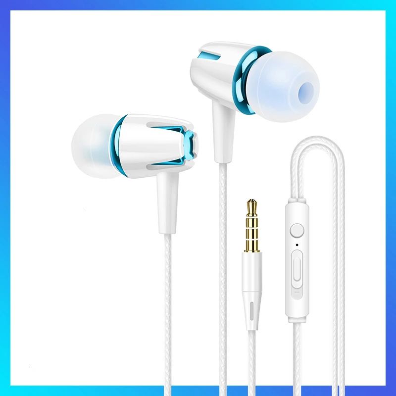 E18 wired headset in-ear cell phone line control with microphone call 3.5mm tuning universal earbuds