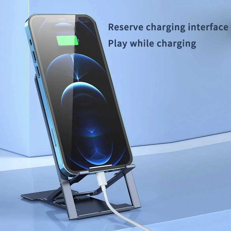 Desktop Phone Tablet Holder Stand Multi-Angle Folding Tablet Stand Mobile Phone Support For iPhone 15 14 13 12 Pro Xiaomi Realme