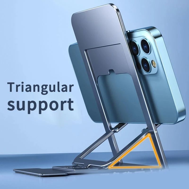 Desktop Phone Tablet Holder Stand Multi-Angle Folding Tablet Stand Mobile Phone Support For iPhone 15 14 13 12 Pro Xiaomi Realme