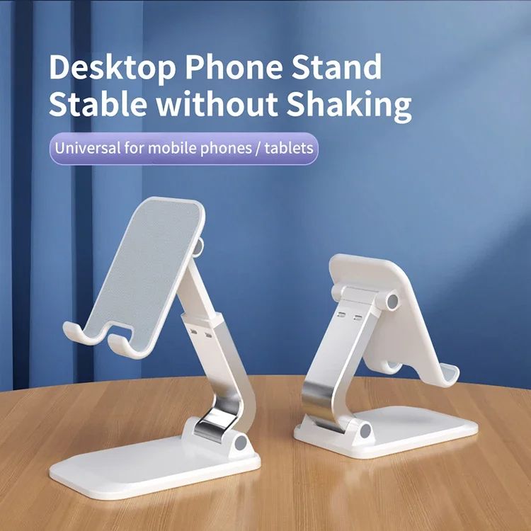 Aluminum Alloy Adjustable Desktop Cell Phone Holder Cell Phone Holder Stand for All Smartphones