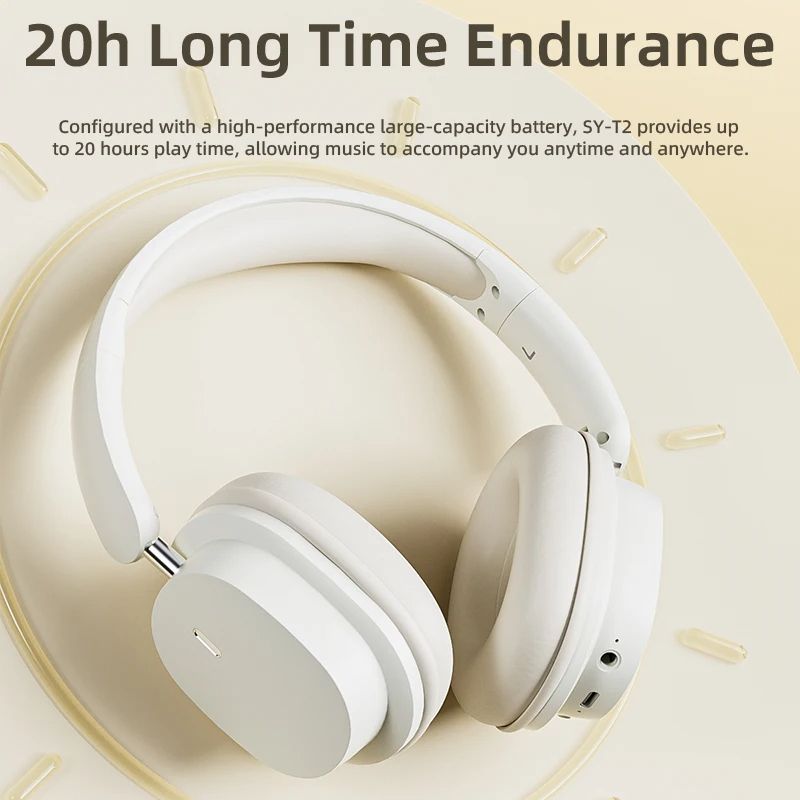 T2 Headphones Blutooth Earphone Wireless Earphones HD Microphone ENC Voice Noise Reduction Earpods Bluetooth Earbuds With Cable