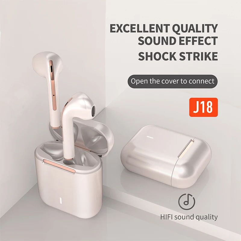TWS Wireless Bluetooth Earphone In-ear Earpods With Microphone Hifi Earbuds With Charging Case For Music/Sport