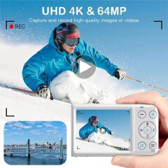 64MP Digital Camera for Photography Kid Music Camera 18X Zoom 2.8" screen Compact Video Camcorder MP3 Music Camera Children Gift