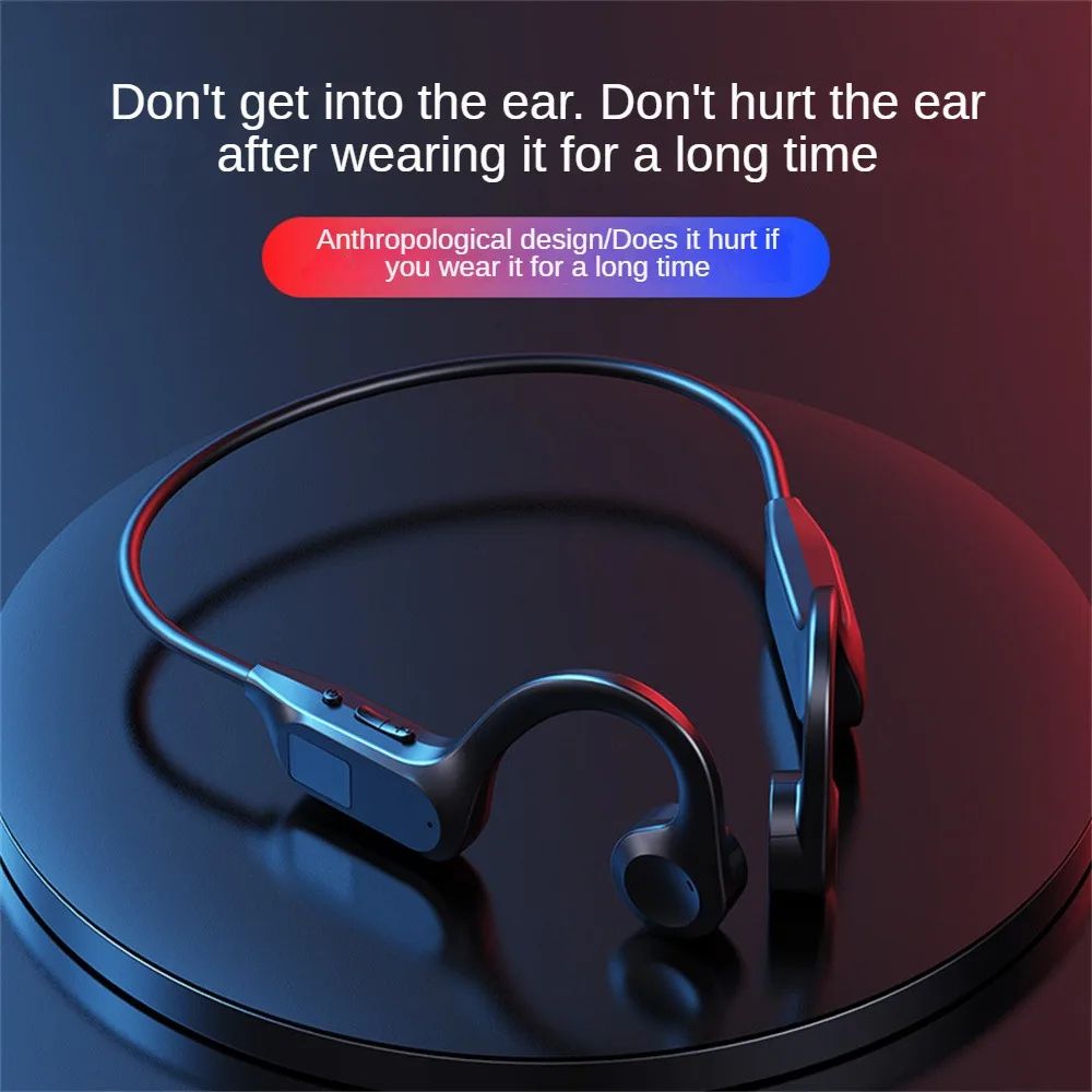 Bone Conduction Headphones Bluetooth 5.3 Wireless Earphones Waterproof Sports Headset with Mic for Workouts Running Driving