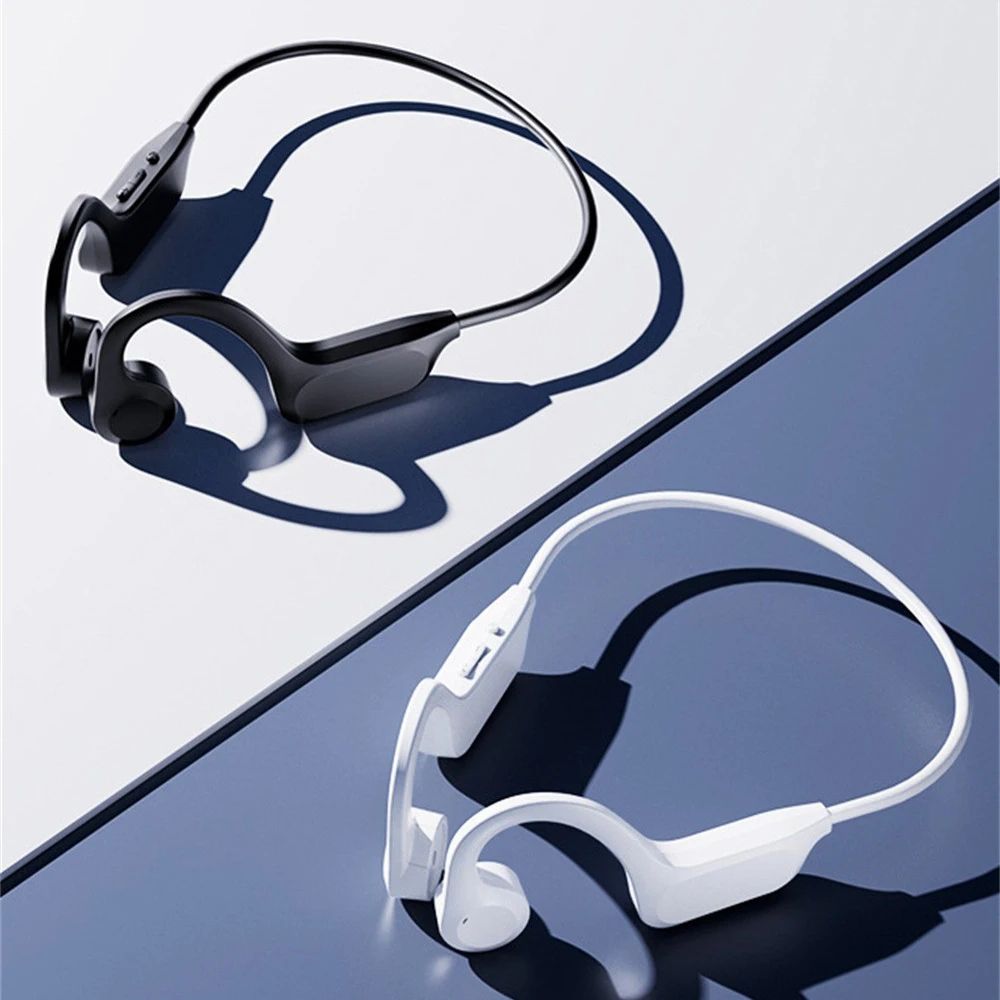 Bone Conduction Headphones Bluetooth 5.3 Wireless Earphones Waterproof Sports Headset with Mic for Workouts Running Driving