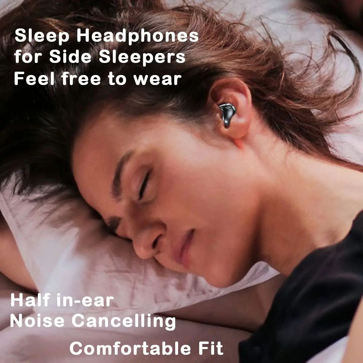 Smallest Sleep Invisible Earbuds Mini Hidden Work Headphone Bass Noise Cancelling Earphones Wireless Bluetooth Bond Touch