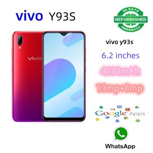 Refurbished VIVO Y93  Y93S 128GB+4GB 6.2-inch 13mp+8mp Face Wake up Face Recognition Brush Face Unlock AI Smart Dual Camera  Smart Feature Random  phone