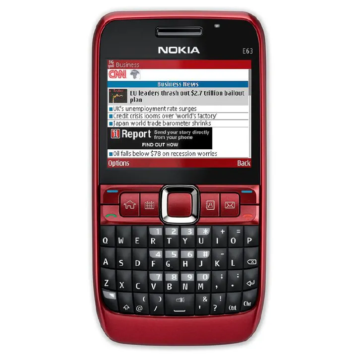 Refurbished Cross border foreign trade mobile phone E63 non smart phone 3G elderly phone student button straight board mobile phone