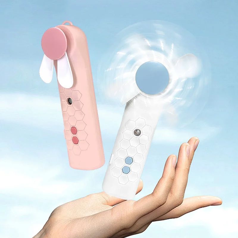 Portable handheld water spray handheld fan, USB 2-in-1 mini air cooler fan, and facial humidifier