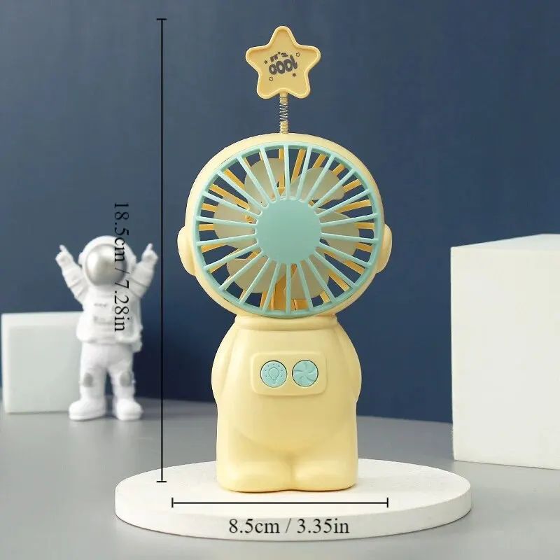 1pc Creative Astronaut Mini Fan Portable Handheld Fan Handheld Mini Portable USB Charging Handheld Mini Fan