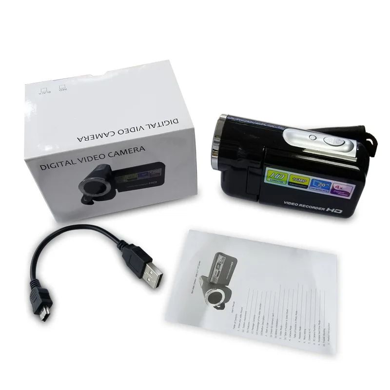 Portable Camcorder Versatile Functionality Easy To Use High-quality Videos 16 Million Pixels Digital Camera Home Surveillance