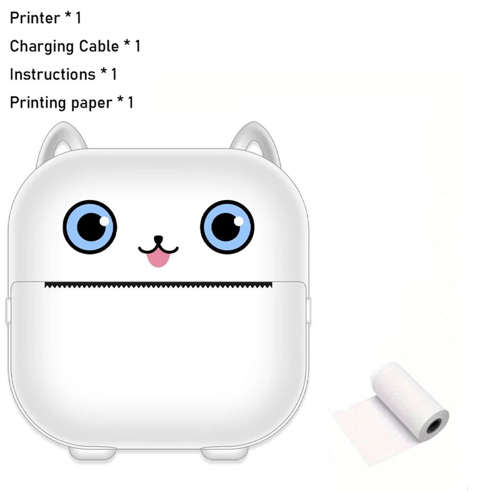 Portable Mini Pocket Printer Note Photo Label Memo Printing Bluetooth Wireless Inkless Thermal Printer 200dpi Impresora Portáti