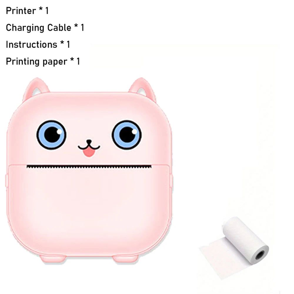 Portable Mini Pocket Printer Note Photo Label Memo Printing Bluetooth Wireless Inkless Thermal Printer 200dpi Impresora Portáti