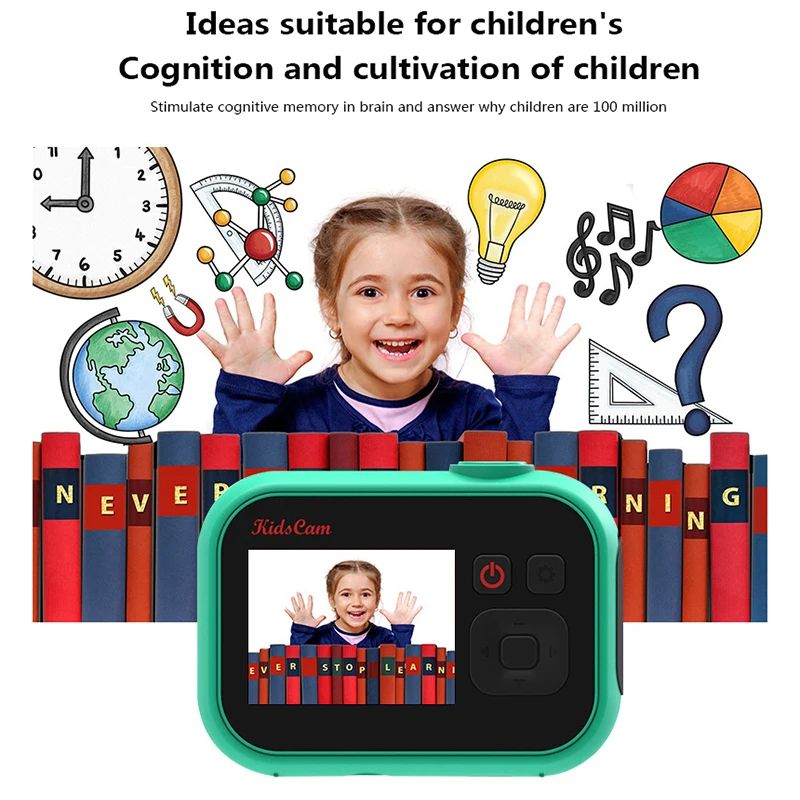 Children Digital Camera Full HD 1080P Portable Digital Video Camera 4x Zoom 2.0 Inch IPS HD Screen Water Proof Kids Camera