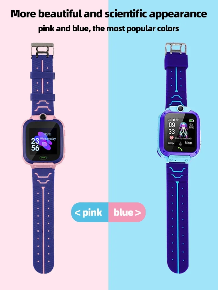 Q12 Kids Smart 2G Call Phone Watch Waterproof Mother Children GPS Monitor Boy Girls SOS Child Sports Digital Watches Tracker