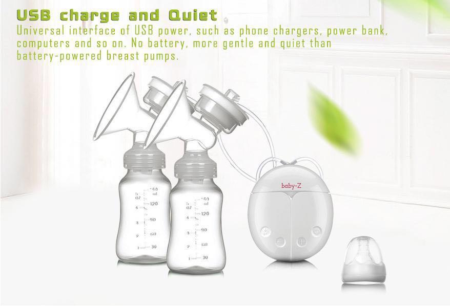 Double Side Electric Breast Pump Baby Milk Nipple Suction Breast Feeding With Milk Bottle Suckers