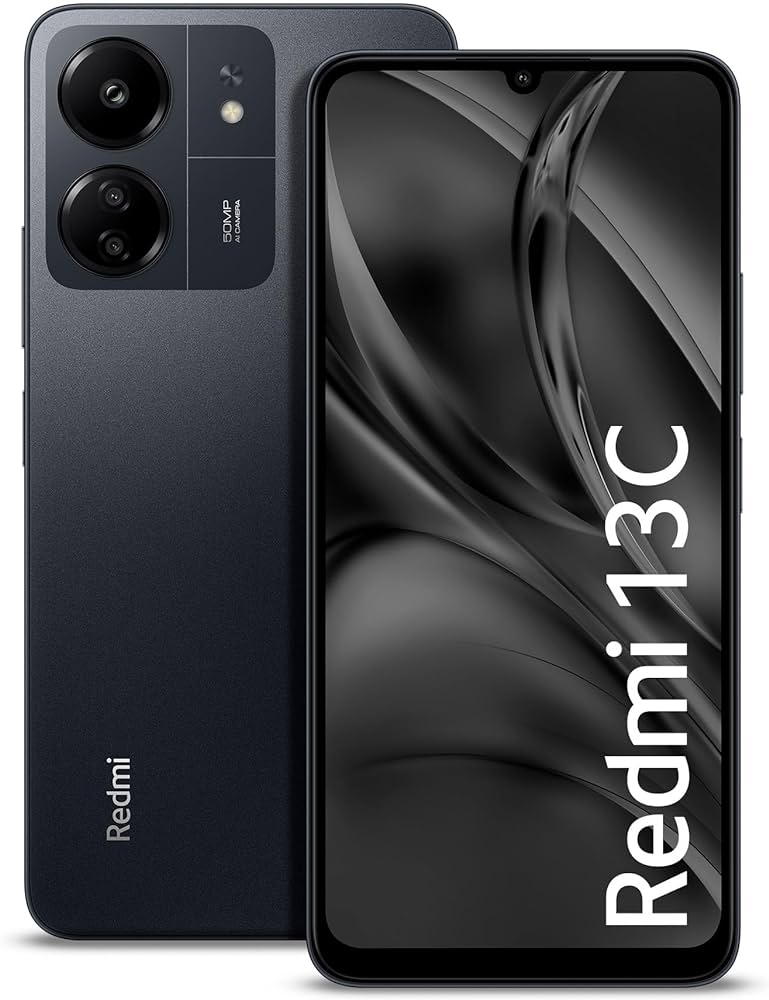 [Free Screen protector]  Xiaomi Redmi 13C 128GB ROM + 4GB RAM 4G Network Dual SIM 6.74inch 90Hz LCD Screen 50MP Camera 18W Tpye-C Charging 5000mAh Battery  with Fingerprint&Face Smart Phones