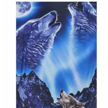 Premium 3D Printed Wolves Men's Novelty Graphic T Shirt Short Sleeve Tees Tops For Street Casual Daily 01 S