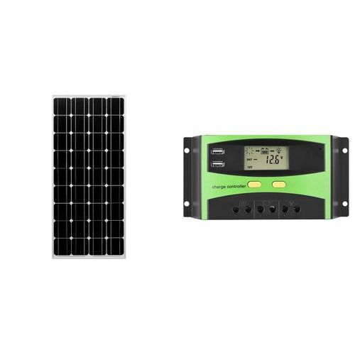 Solarmax 300Watts Solar Panel All Weather Monocrystalline 300 Watts Solar Panel and 10AH Solar Controller Solar Charge Controller