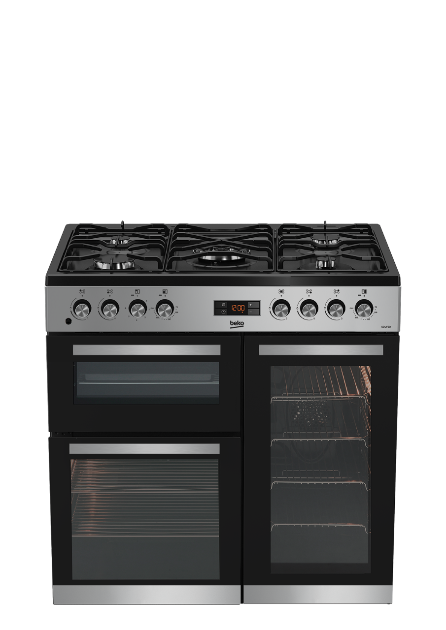BEKO COOKER KDVF 90X 4GAS+1 WOK COOKER TRIPPLE OVEN STAINLESS STEEL (1 YEAR WARRANTY)