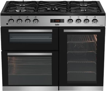 BEKO COOKER KDVF 90X 4GAS+1 WOK COOKER TRIPPLE OVEN STAINLESS STEEL (1 YEAR WARRANTY)