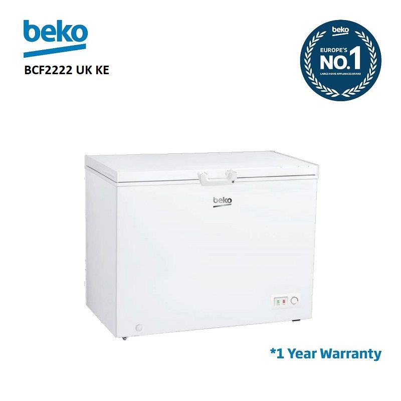 BEKO CHEST FREEZER BCF2222 UK KE WHITE 200L FREEZER BASKET MULTI MODE CONTROL SUPER FREEZE COMPRESSOR SWITCH OFF FUNCTION ( 1 YEAR WARRANTY )