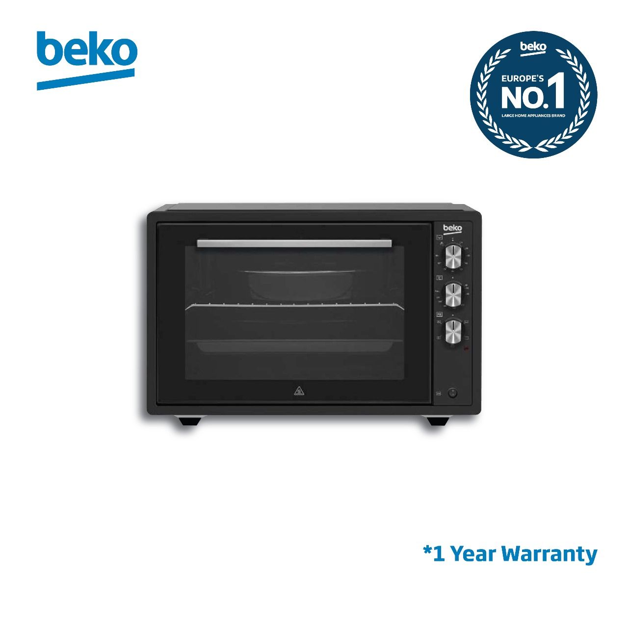 BEKO MIDI OVEN BMO3431B UK BLACK 34ltrs 650w top heating 1 YEAR WARRANTY