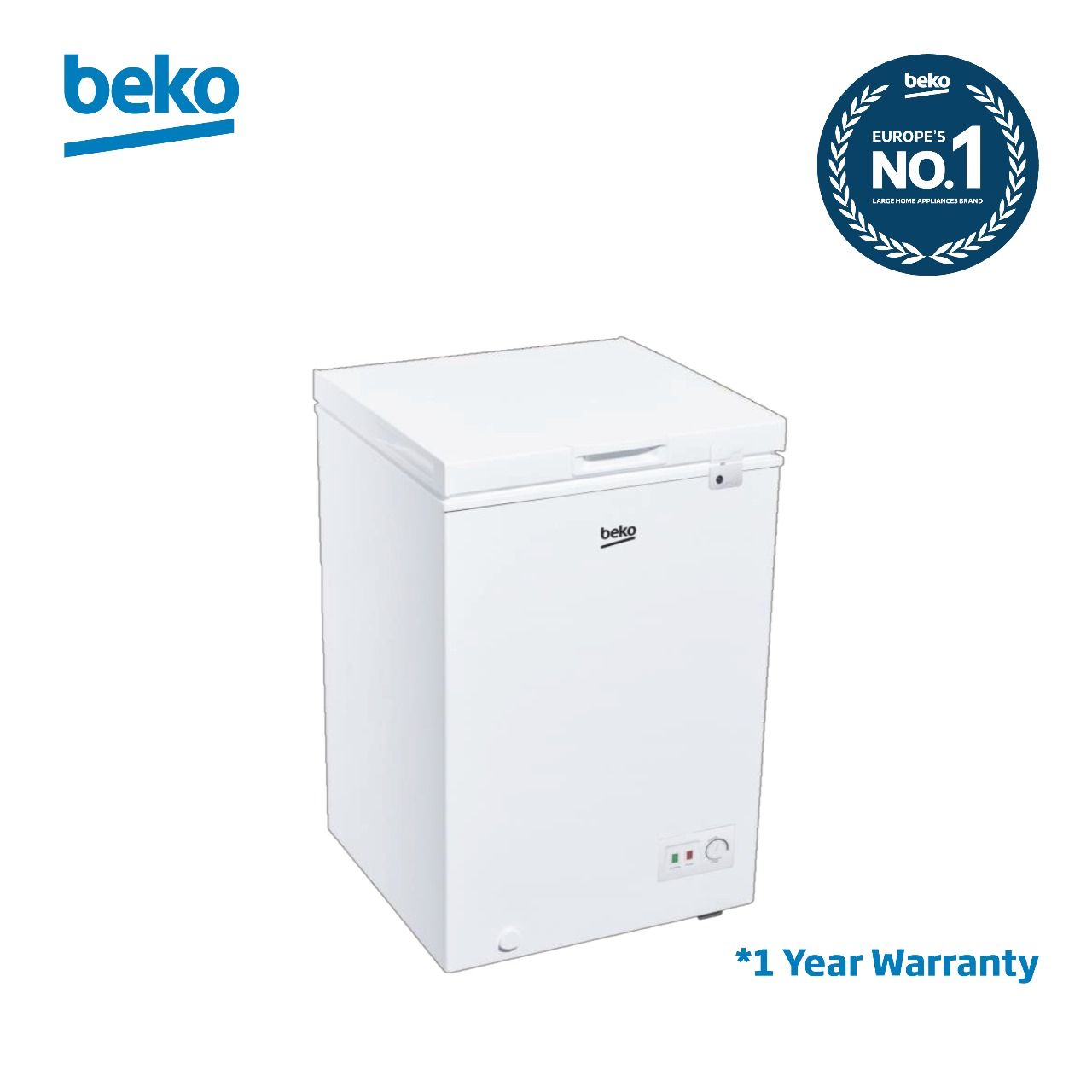 BEKO BCF1111 UK KE 100L CHEST FREEZER WHITE 75W 1 YEAR WARRANTY