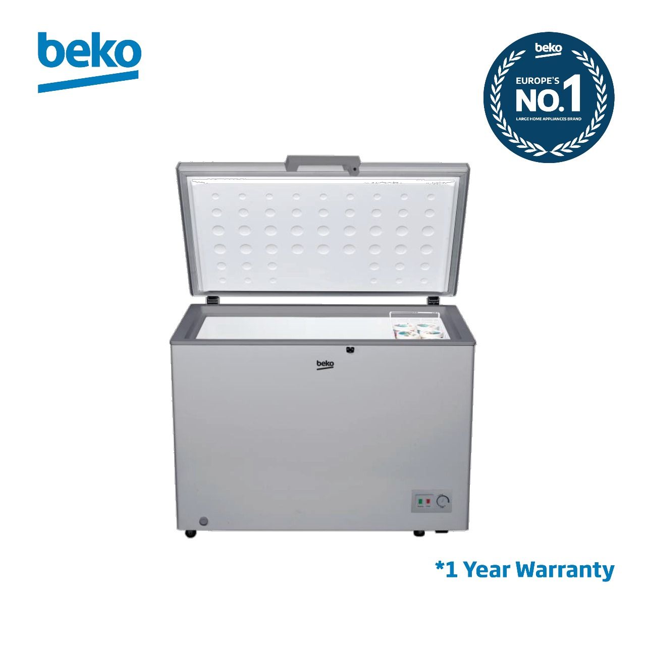 BEKO BCF3316S UK KE 316L CHEST FREEZER SILVER 105W 1 YEAR WARRANTY