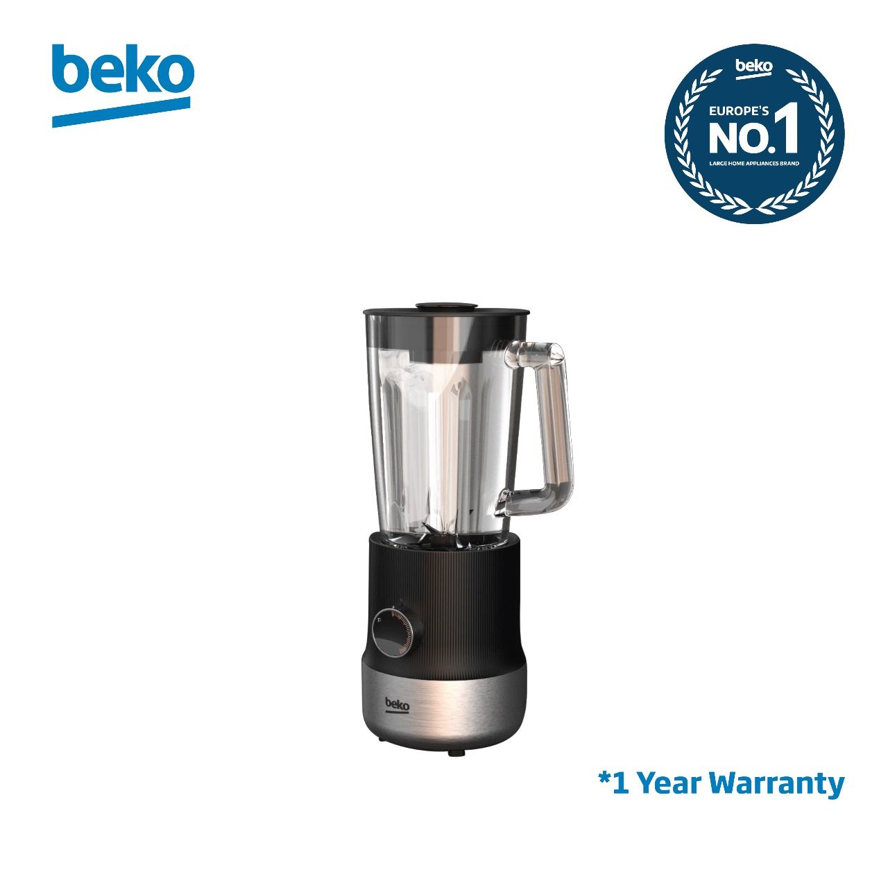 BEKO BLENDER TBN81808BX 800W 6 SPEED SETTINGS 1.8L JUG DETACHABLE BLADE GLASS JUG 1 YEAR WARRANTY