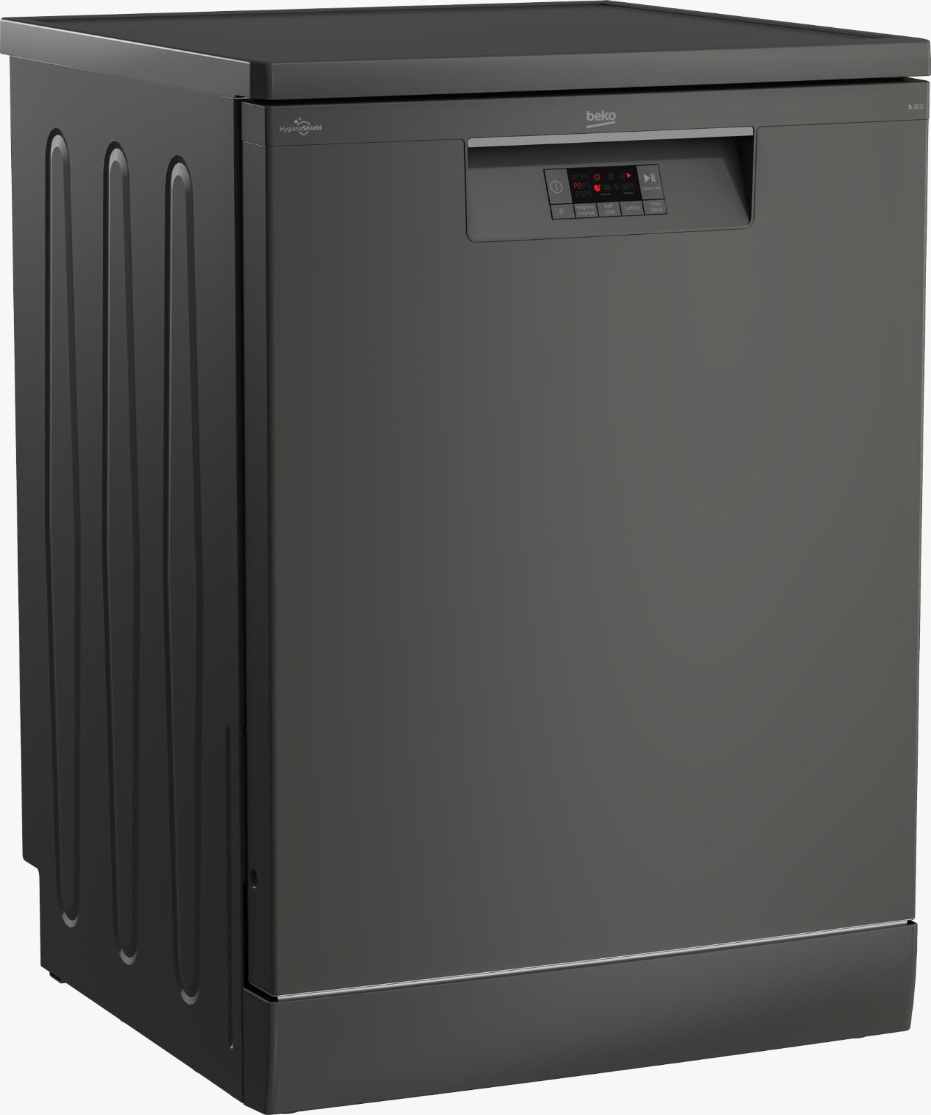 BEKO DISHWASHER 14 PLACE SETTINGS DFN16430G 5 PROGRAMS DIGITAL DISPLAY  SELF DRY HALF LOAD MANHATTAN GREY 1 YEAR WARRANTY