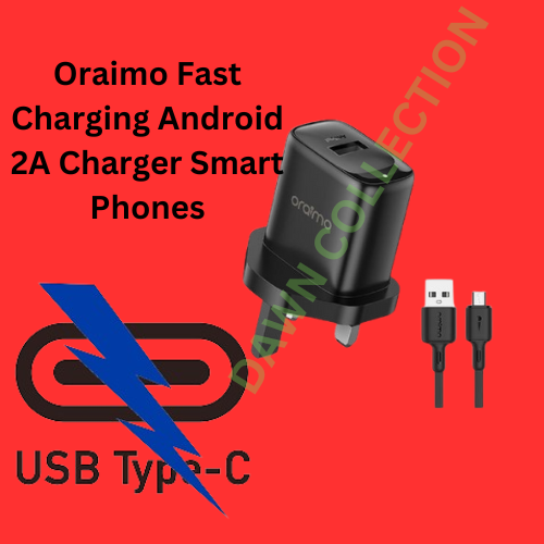 Oraimo Fast Charging Android 2A Charger Smart Phones