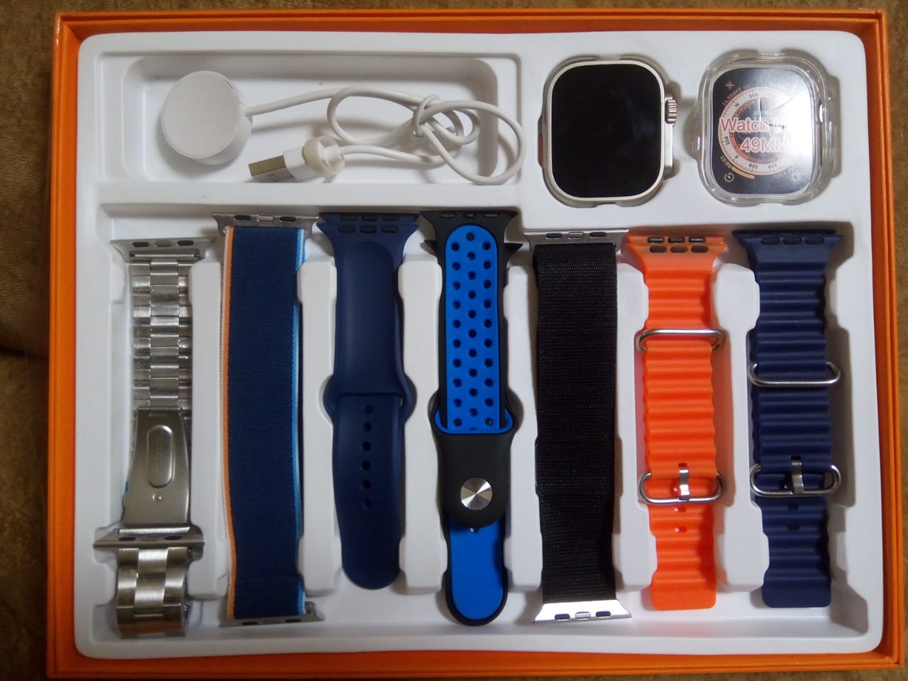 Smartwatch 7 IN 1 Strap watch wireless charging ultra 9