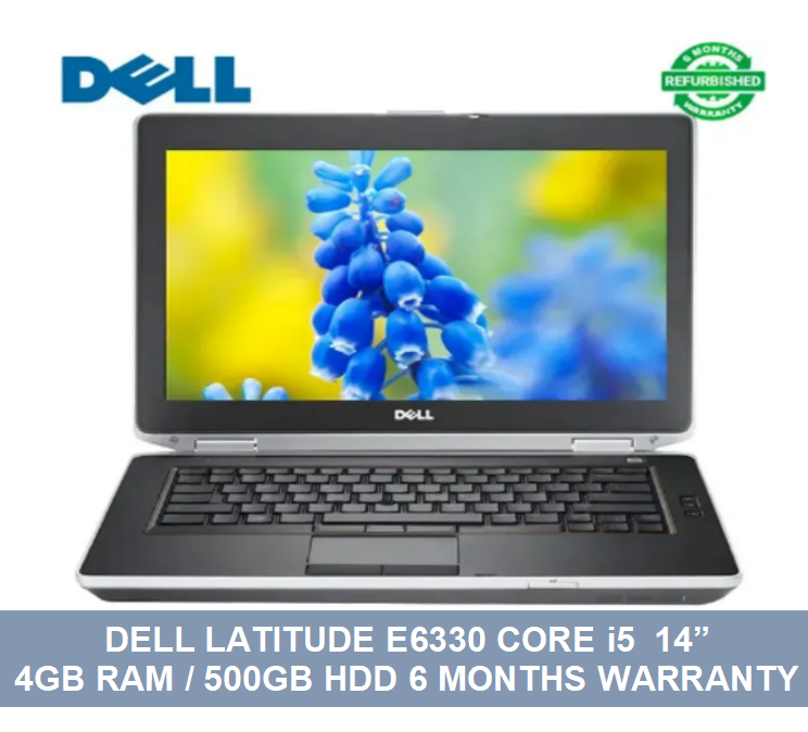 (ANNIVERSARY OFFER) Refurbished Dell Latitude E6330 Laptop Core intel i5 4GB RAM / 500GB HDD 6 months warranty 14 inch installed windows 10 pro Laptops Notebook Computers