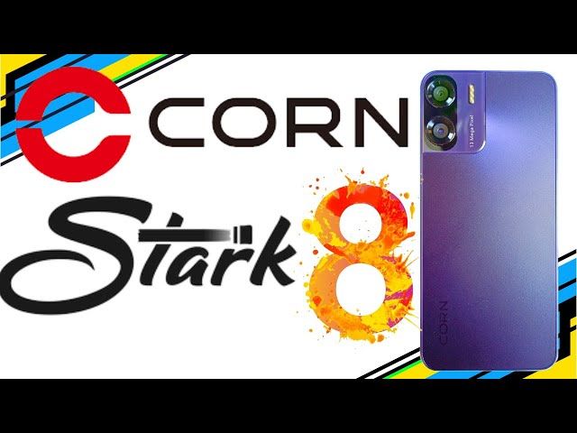 CORN STARK 8 64GB STORAGE UPTO 5GB RAM 6.52'' HD + DISPLAY 13MP CAMERA ANDROID 12 4G LTE NETWORK SIDE FINGERPRINT SMARTPHONE