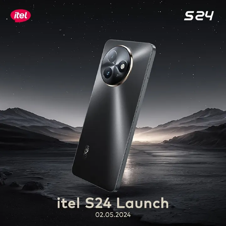 Itel S24 8GB(4+4)RAM + 128GB ROM, 6.6" Inch display, 108MP + AI CAM dual Flash Light, 4G network, 5000mAh Battery capacity 18W Type-C charge, Mediatek Helio G91 processor, Android smartphone