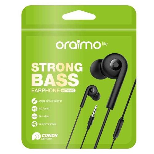 ORIGINAL Oraimo Wired Earphones with Bass and Noise Cancellation| High Quality Wired Earphones|