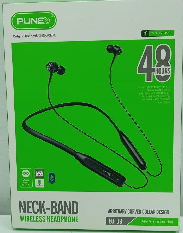 NECKBAND WIRELESS EARPHONES PUNEX EU-09 NECKBAND EARPHONES