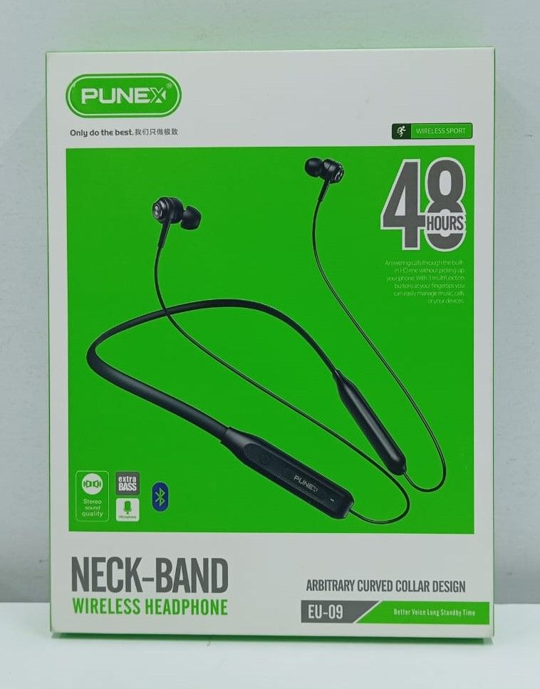 NECKBAND WIRELESS EARPHONES PUNEX EU-09 NECKBAND EARPHONES
