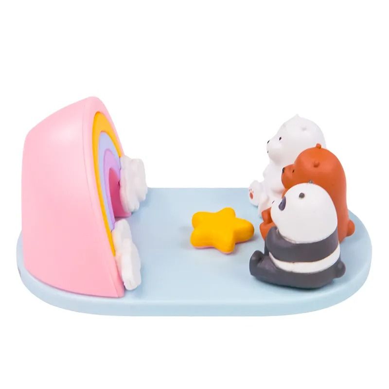 Miniso We Bare Bears Collection 4.0 Desk Phone Holder(Watch the Rainbow)