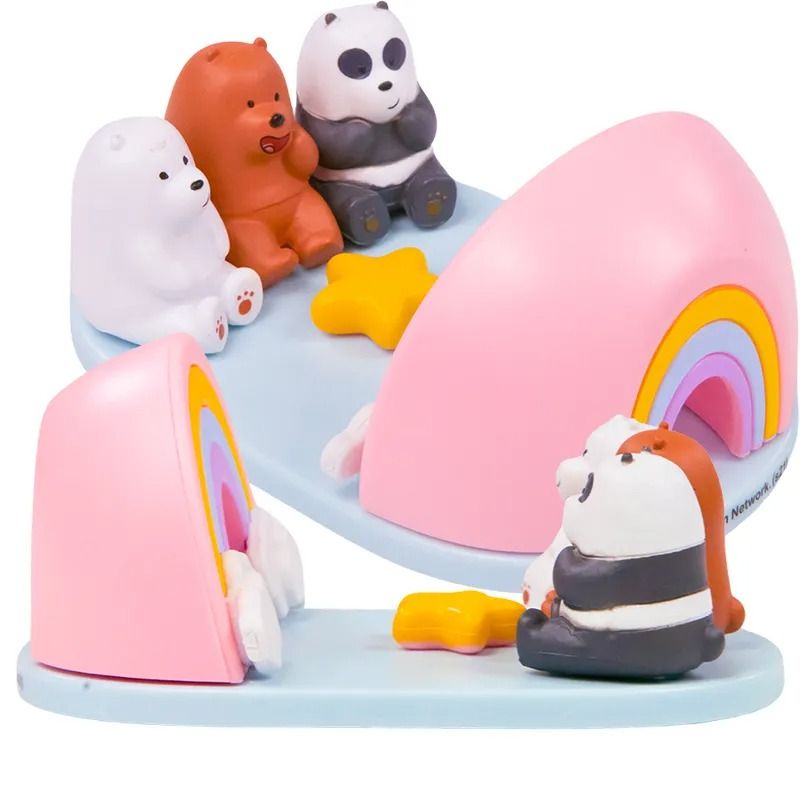 Miniso We Bare Bears Collection 4.0 Desk Phone Holder(Watch the Rainbow)