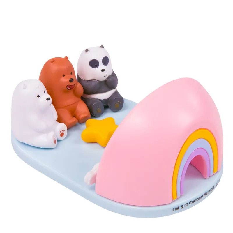 Miniso We Bare Bears Collection 4.0 Desk Phone Holder(Watch the Rainbow)